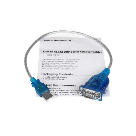 Startech cable adaptador usb a serie rs232 icusb232v2