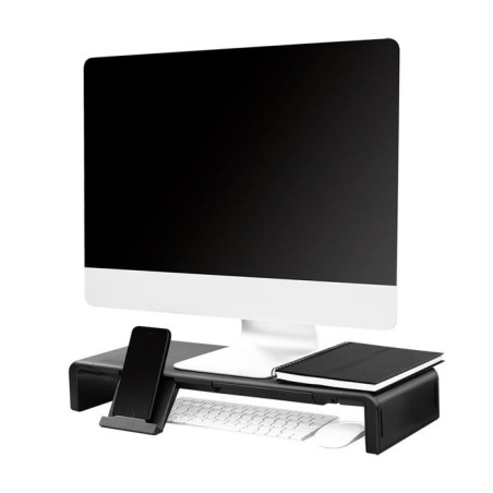 Elevador monitor logilink, 420-520mm, plegable, negro