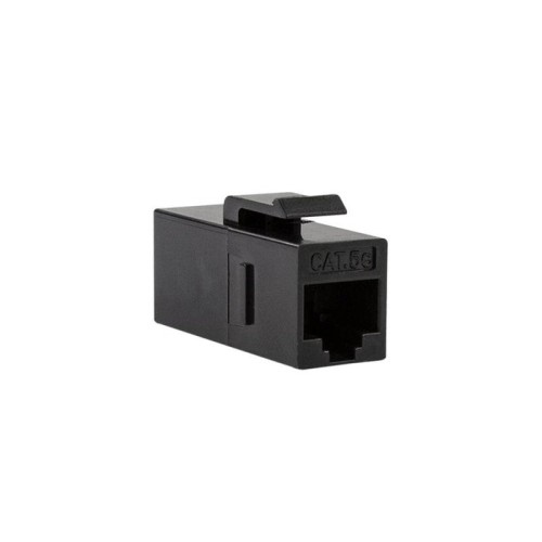 Acoplamiento keystone logilink 2x rj45 utp, cat.5e, negro