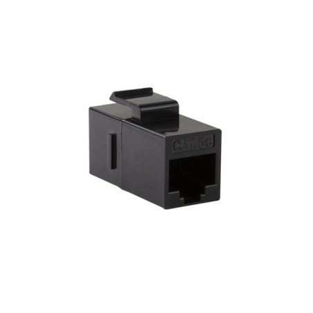 Acoplamiento keystone logilink 2x rj45 utp, cat.5e, negro