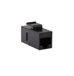 Acoplamiento keystone logilink 2x rj45 utp, cat.5e, negro