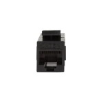 Acoplamiento keystone logilink 2x rj45 utp, cat.5e, negro