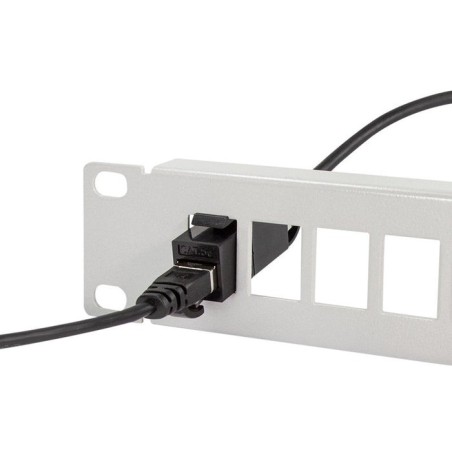 Acoplamiento keystone logilink 2x rj45 utp, cat.5e, negro