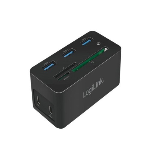 Logilink docking usb 3.2 (g1) hdmi, 10 puertos, pd4, negro