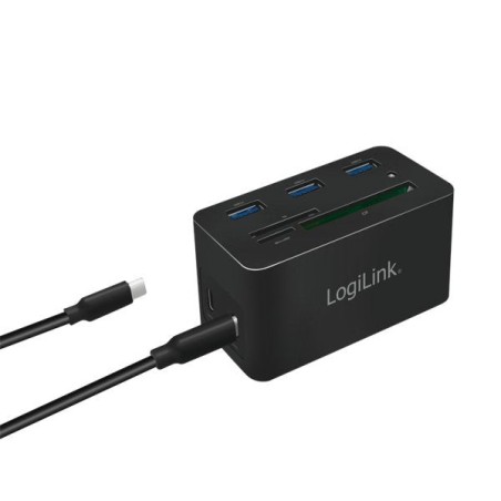 Logilink docking usb 3.2 (g1) hdmi, 10 puertos, pd4, negro