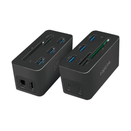 Logilink docking usb 3.2 (g1) hdmi, 10 puertos, pd4, negro