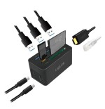 Logilink docking usb 3.2 (g1) hdmi, 10 puertos, pd4, negro