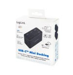 Logilink docking usb 3.2 (g1) hdmi, 10 puertos, pd4, negro