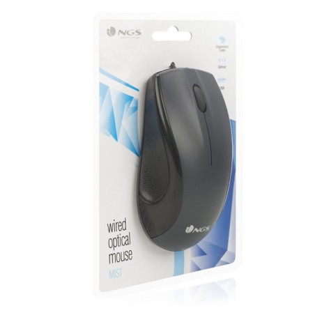 Ratón ngs black mist hasta 800 dpi