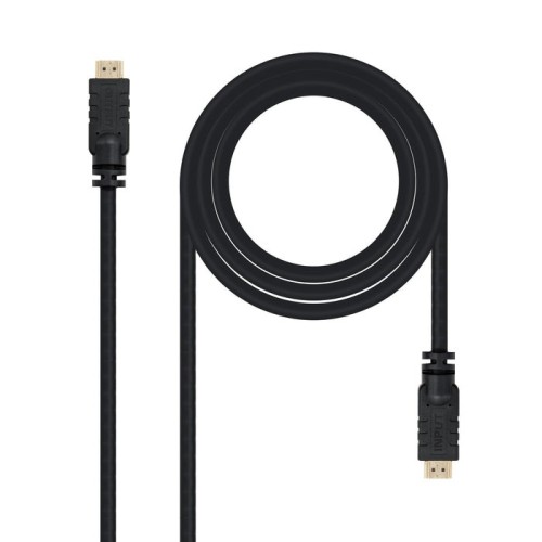 Nanocable cable hdmi v1.4 con repetidor macho a hdmi v1.4 macho 20m - alta velocidad - negro