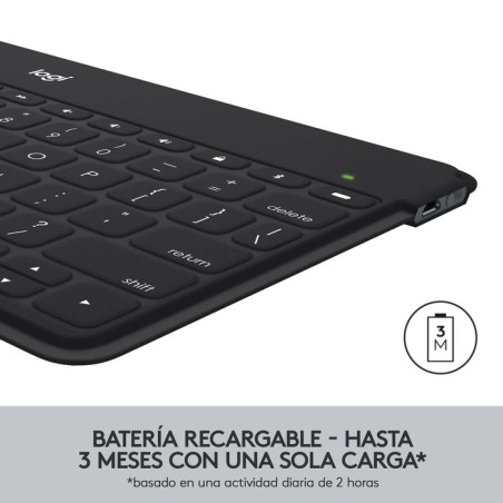 Teclado español logitech keys-to-go azul bluetooth 920-010044