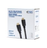 Nanocable cable hdmi v1.4 con repetidor macho a hdmi v1.4 macho 20m - alta velocidad - negro