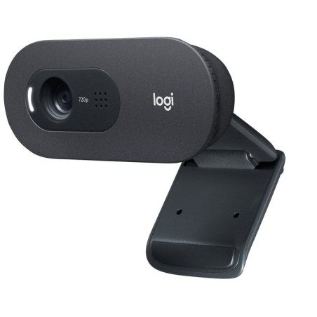 Logitech webcam hd c505 negra 720p/30fps/micro largo alcance/usb-a 960-001364