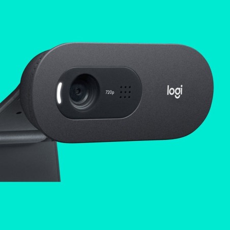 Logitech webcam hd c505 negra 720p/30fps/micro largo alcance/usb-a 960-001364