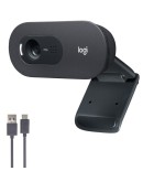 Logitech webcam hd c505 negra 720p/30fps/micro largo alcance/usb-a 960-001364