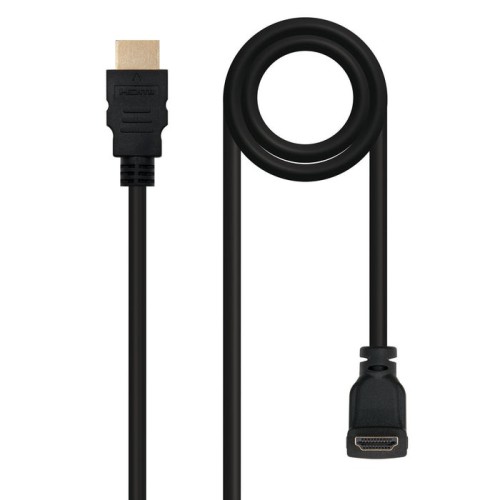 Nanocable cable hdmi v1.4 acodado macho a hdmi v1.4 macho 1.80m - alta velocidad - negro