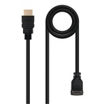 Nanocable cable hdmi v1.4 acodado macho a hdmi v1.4 macho 1.80m - alta velocidad - negro