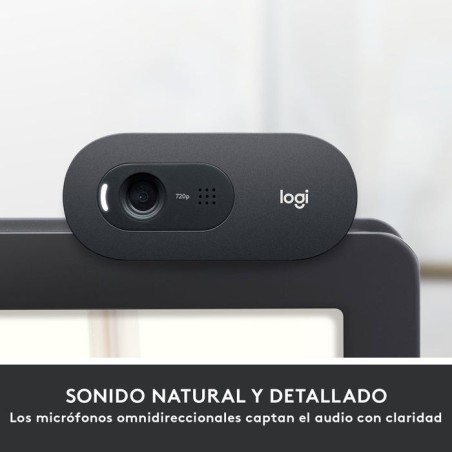 Logitech webcam hd c505 negra 720p/30fps/micro largo alcance/usb-a 960-001364