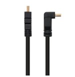 Nanocable cable hdmi v1.4 acodado macho a hdmi v1.4 macho 1.80m - alta velocidad - negro