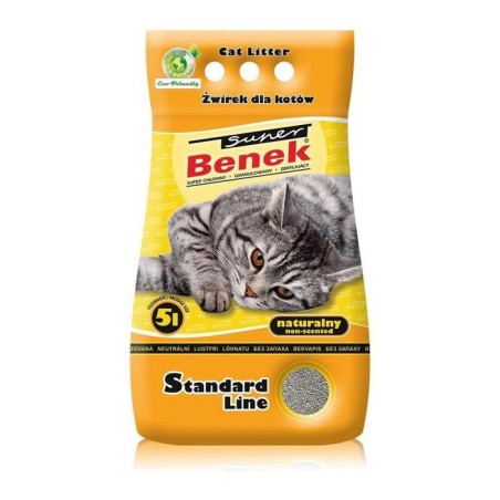 Certech super benek standard natural - arena aglomerante para gatos 10l