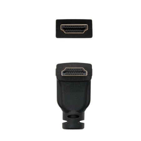 Nanocable cable hdmi v1.4 acodado macho a hdmi v1.4 macho 1.80m - alta velocidad - negro