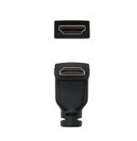 Nanocable cable hdmi v1.4 acodado macho a hdmi v1.4 macho 1.80m - alta velocidad - negro