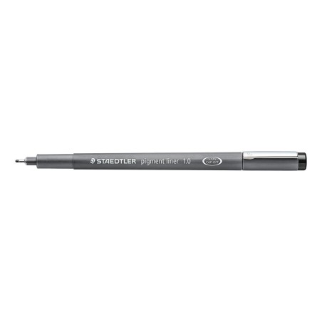 Staedtler rotulador calibrado pigment liner 1.0mm negro -10u-