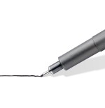 Staedtler rotuladores pigment liner 308 estuche de 6 anchos de línea surtidos negro