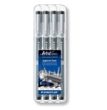 Staedtler pigment liner negro caja 4pcs
