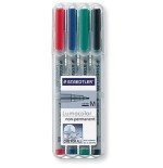Staedtler rotuladores lumocolor m nonperm 4st