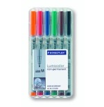 Staedtler rotuladores lumocolor m nonperm 6st