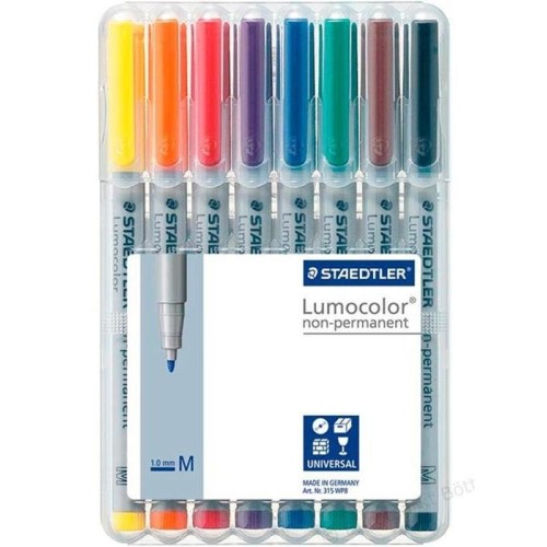 Staedtler rotuladores lumocolor m nonperm 8st