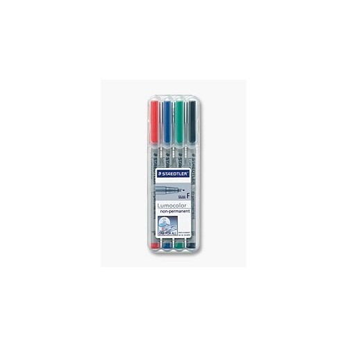 Rotulador staedtler lumocolor f nonperm 4pcs