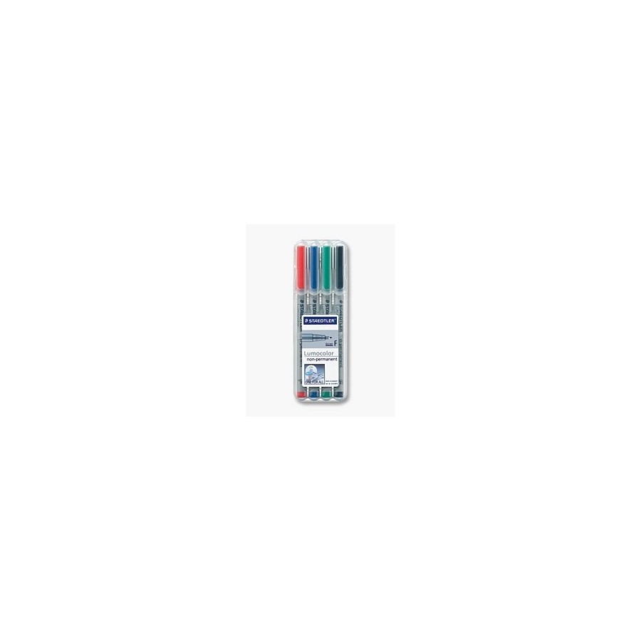 Rotulador staedtler lumocolor f nonperm 4pcs