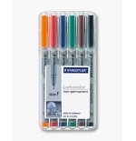 Staedtler rotuladores lumocolor f nonperm 6st