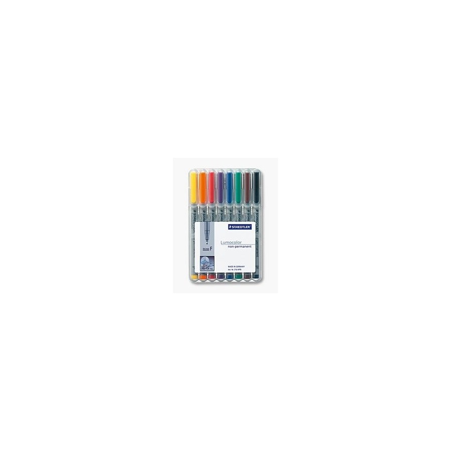 Staedtler rotuladores lumocolor f nonperm 8 piezas