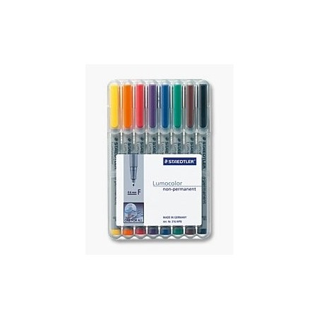 Staedtler rotuladores lumocolor f nonperm 8 piezas