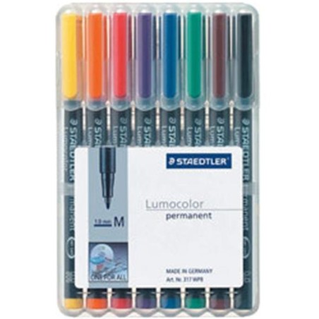 Staedtler lumocolor rotuladores permanentes 8 piezas
