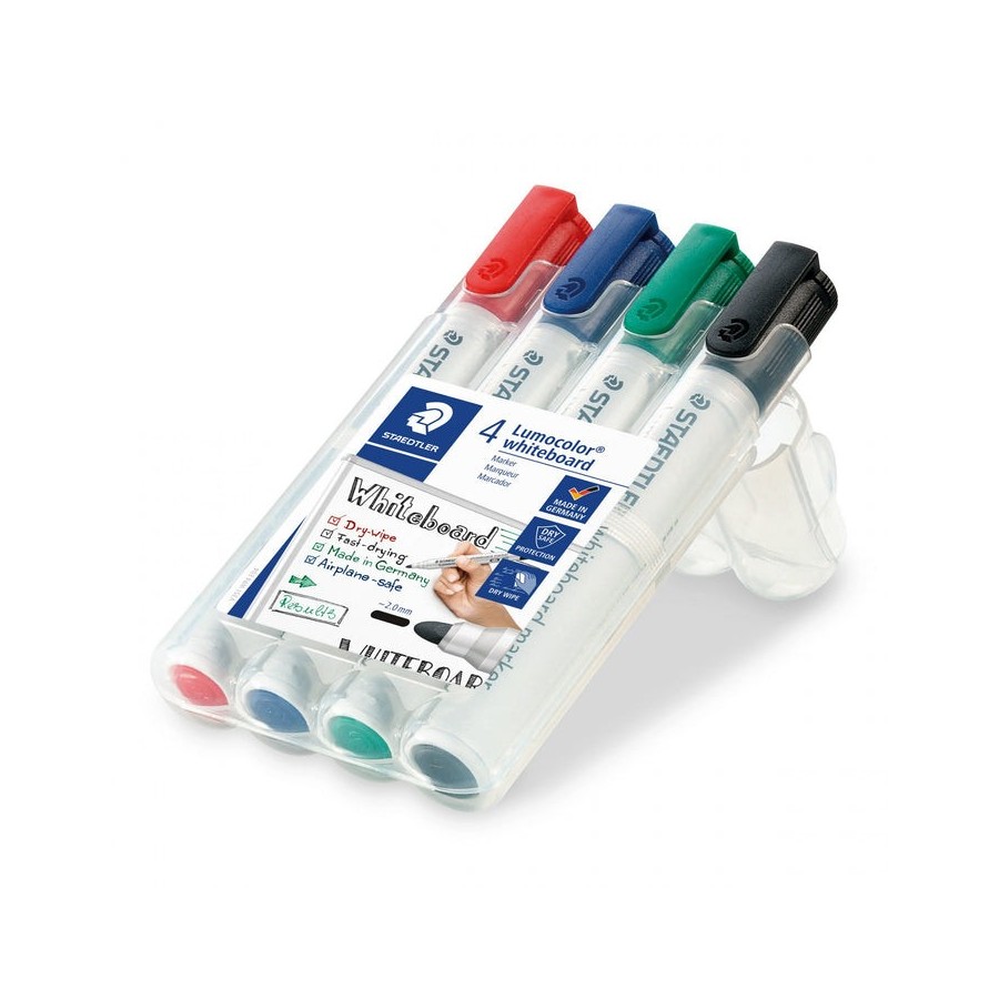 Staedtler rotulador para pizarra blanca lumocolor caja 4ud
