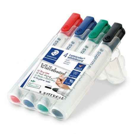 Staedtler rotulador para pizarra blanca lumocolor caja 4ud