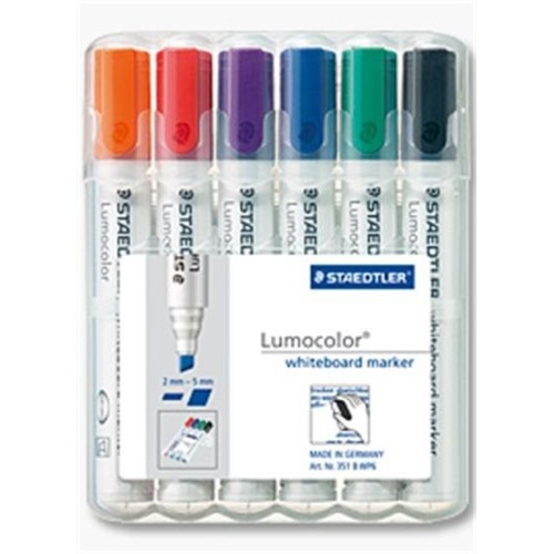 Staedtler rotulador para pizarra blanca lumocolor caja 6uds