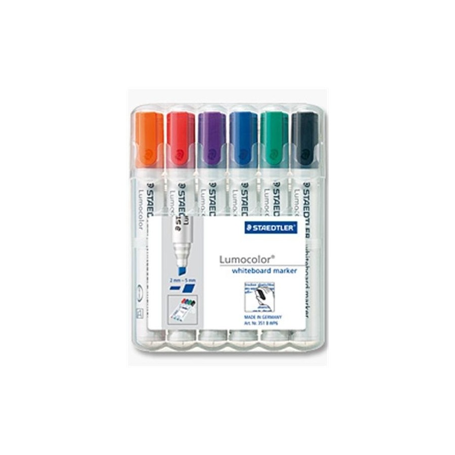 Staedtler rotulador para pizarra blanca lumocolor caja 6uds