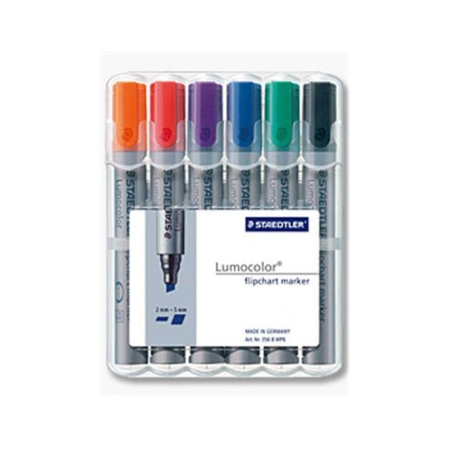 Rotulador para rotafolios staedtler lumocolor caja 6uds