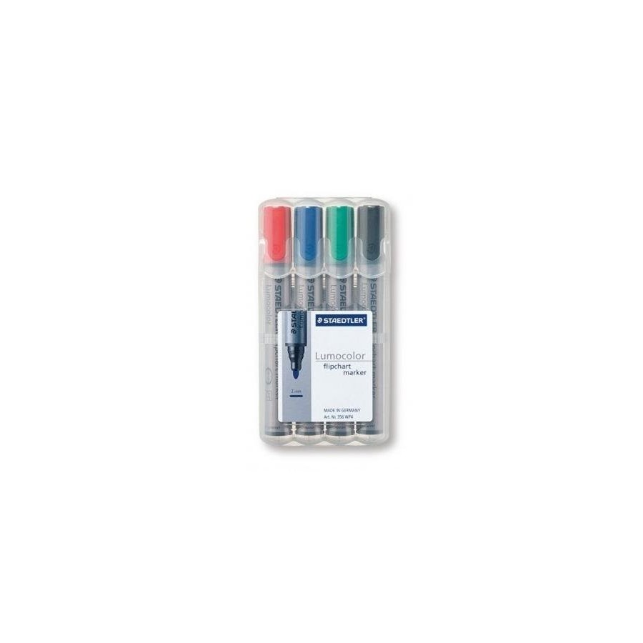 Rotulador para rotafolios staedtler lumocolor caja 4uds