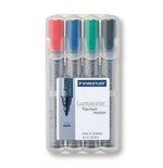 Rotulador para rotafolios staedtler lumocolor caja 4uds