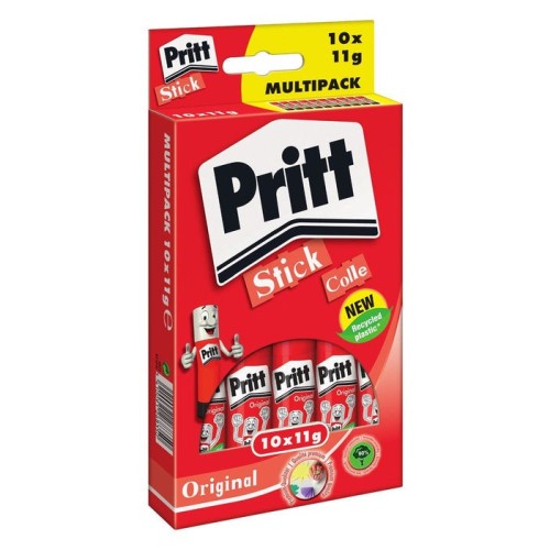 Pritt pegamento en barra multipack 10 st x 11g, 9h ps4bf