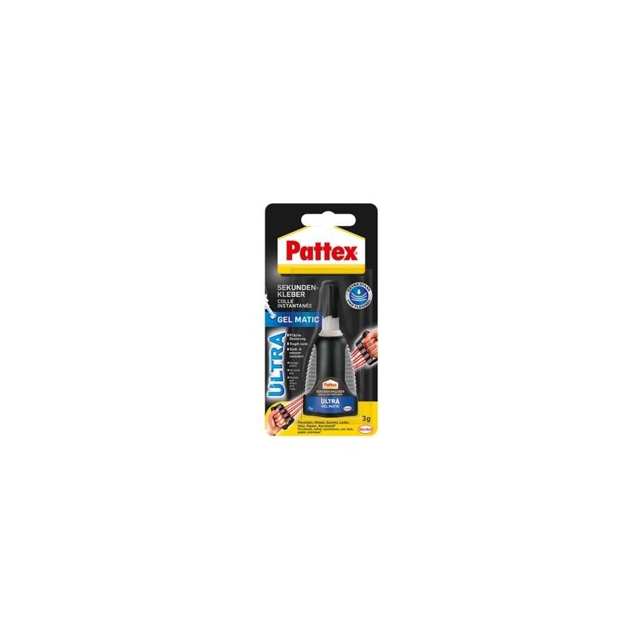 Superpegamento pattex ultra gel, matic, tubo con 3g