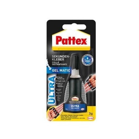 Superpegamento pattex ultra gel, matic, tubo con 3g