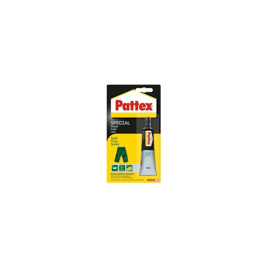 Pattex textil adhesivo especial, para tejidos, tubo, 20g