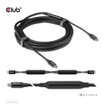 Cable de conexión club3d usb 3.2 tipo c  tipo c activo 5m m/m retail